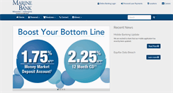 Desktop Screenshot of marinebank.com